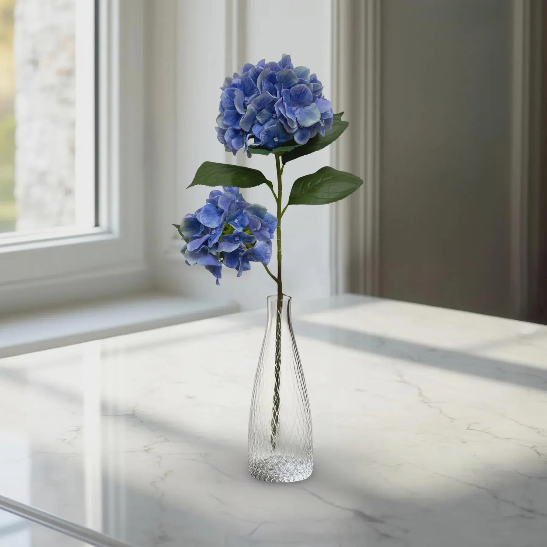 32" Fresh Touch Blue Hydrangea Spray/Artificial Greenery/Holiday Decor/Christmas Decor/Seasonal/Long Garland