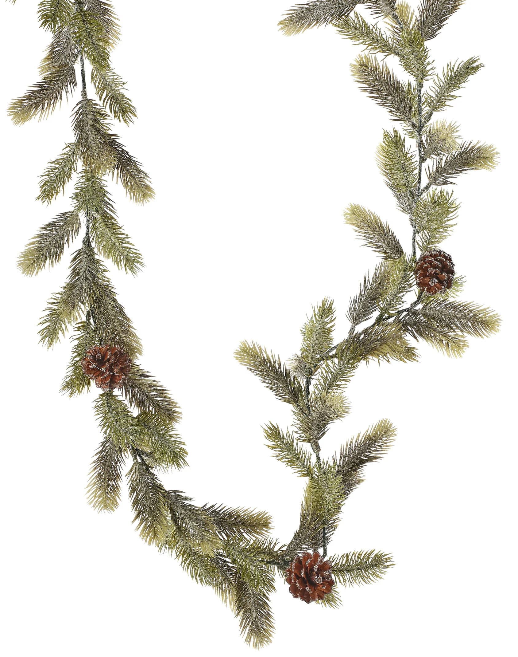 6FT Frosted Angel Pine Garland/Artificial Greenery/Holiday Decor/Christmas Decor/Seasonal Decor/Berry Garland/DIY/Party Decor