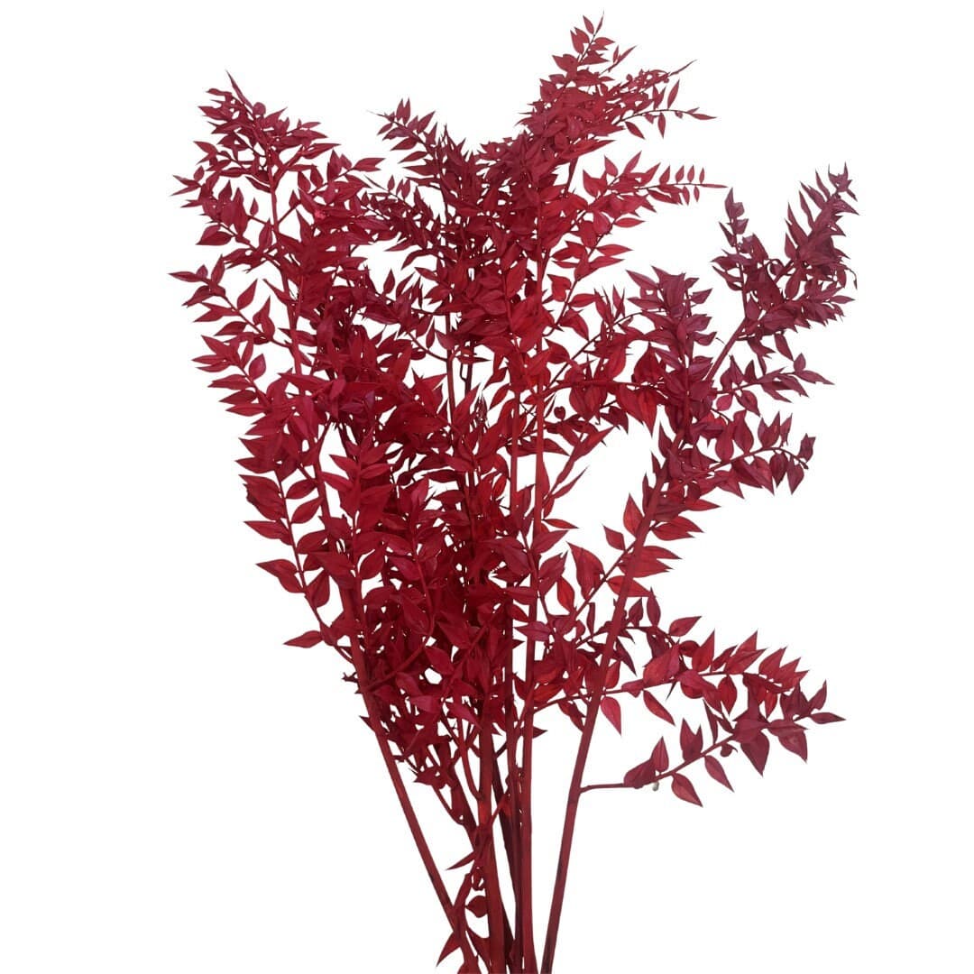 30" Red Ruscus/filler decor/faux filler/ Home Decor/VaseDecor/Centerpiece Decor/Faux Flowers/Silk Flowers/Flower Bouquet