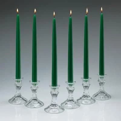 1-3-12pc Green Taper Candles/ 10"/ Centerpieces/ Vases/ Table Decorations/ Long Candles/Tall Candles/Blush Pink/Light Pink