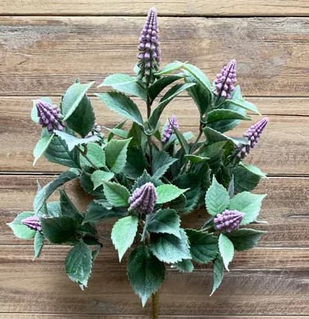 9PC 15" Mauve Hyacinth Bush/Spray/Greenery/Succulent/Carnations/Wedding Centerpiece/Home Decor/Faux Flower/Silk Flowers/Flower Bouquet