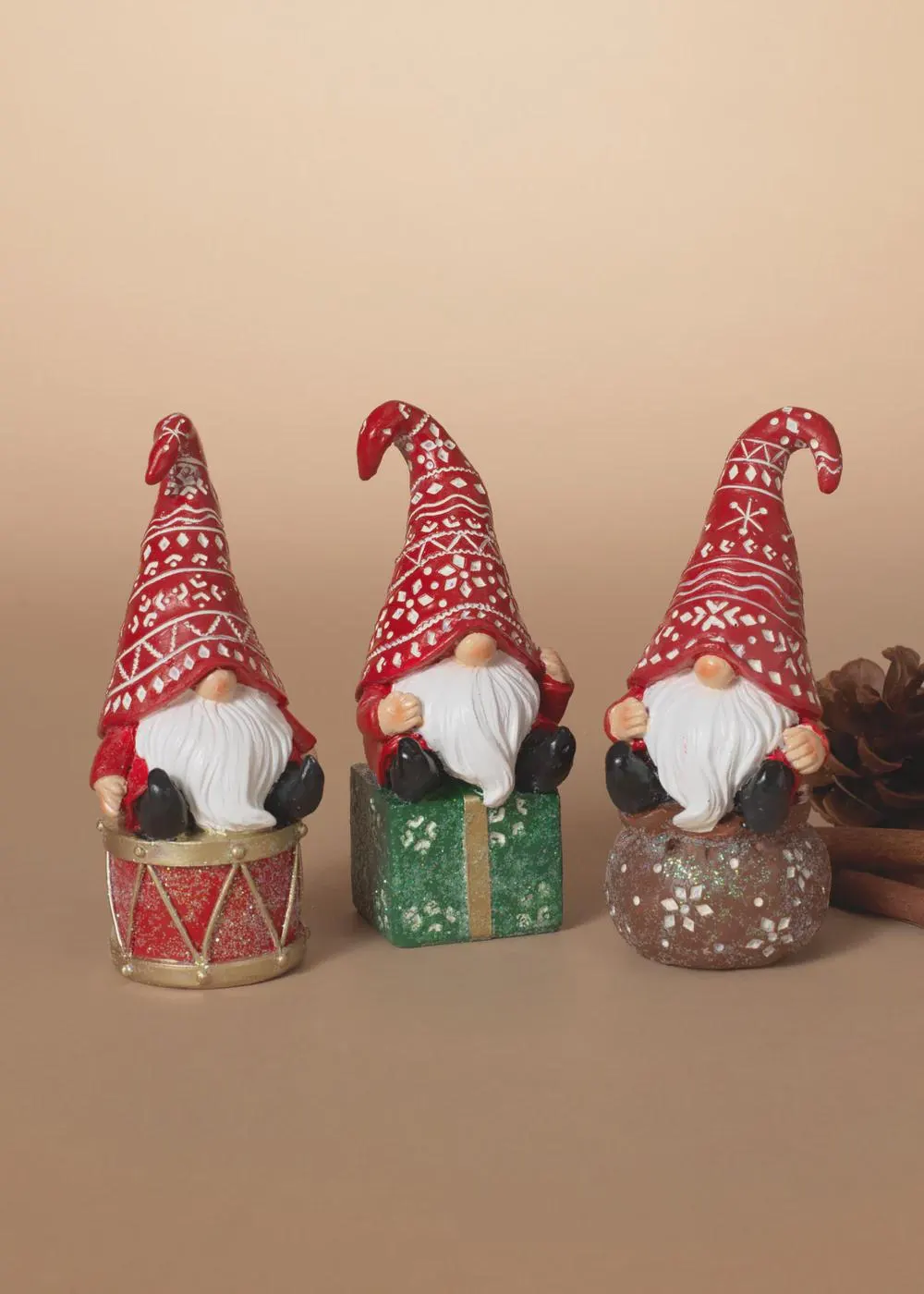 5" Holiday Gnome Figurine/Christmas Tree Ornaments/Tree Topper/Ornaments/Tree Decorations/Xmas Decor/Xmas Tree Decor/Holiday Season