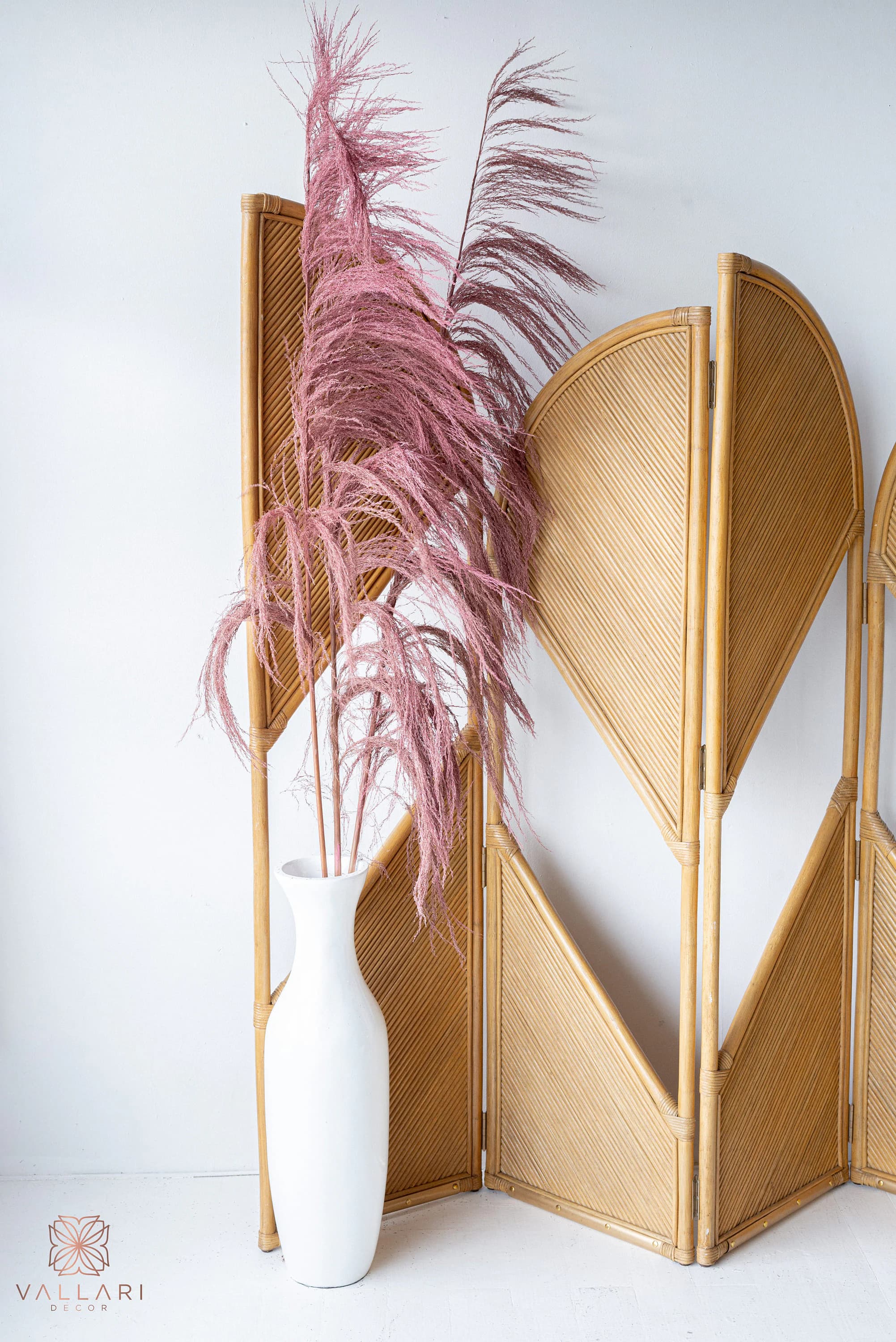 5FT-3 Pc PINK UVA STALK/Pampas/Natural Stalk/Natural Branches/Rustic Decor/Home Decoration/Home Decor/Winter Wedding/Wedding Centrepiece