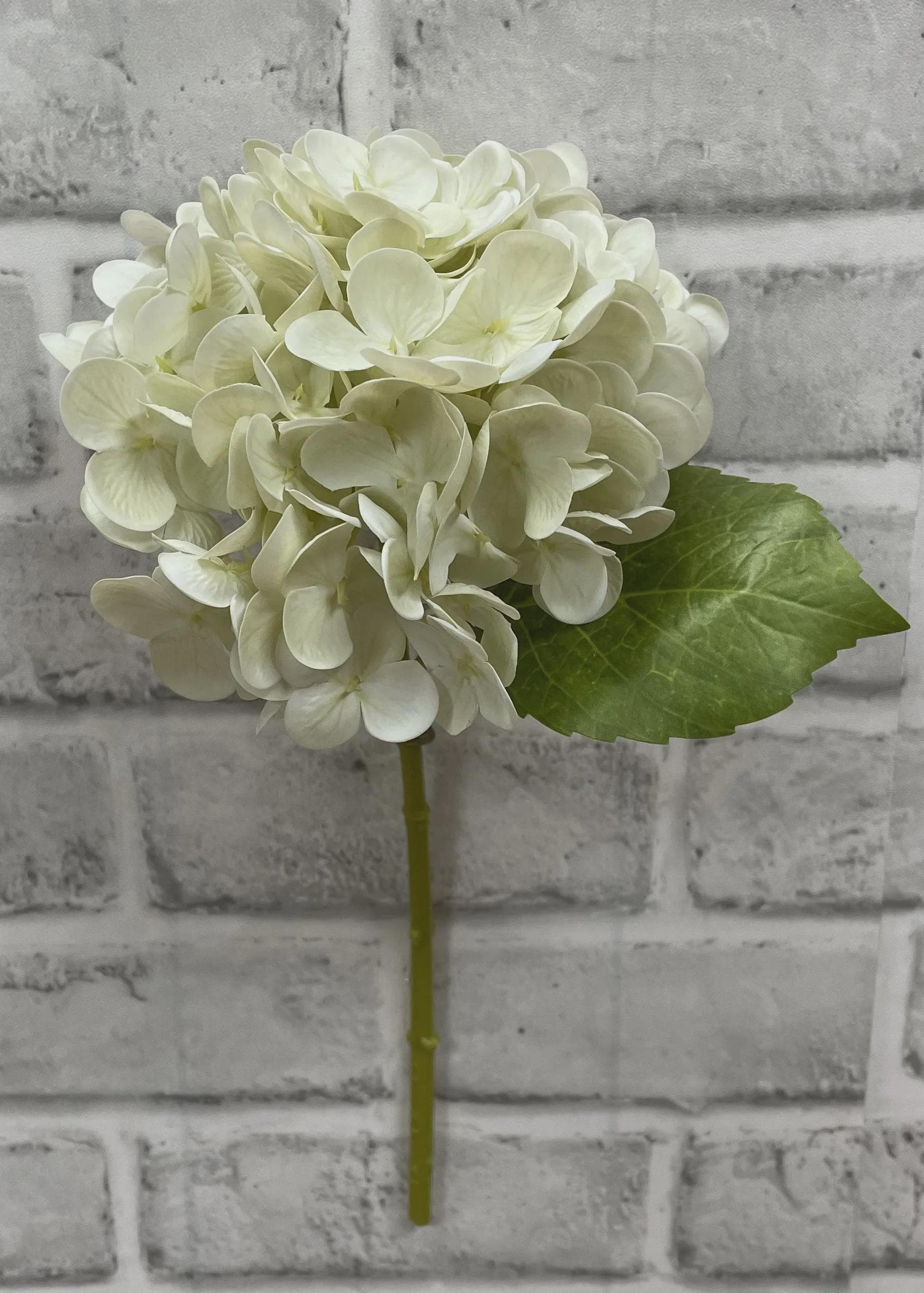 12" White Fresh Touch Hydrangea Silk Stem for Centerpieces, Weddings, Home Decor