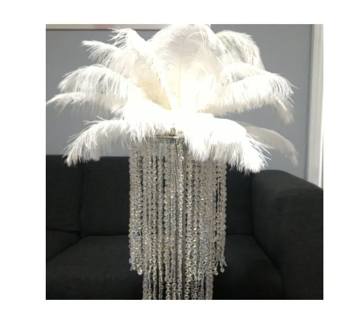 20" Chandelier Vase Ostrich Feather Centrepiece Kit