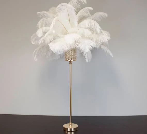 28" Tall Gold Crystal Stand Centerpiece for Great Gatsby/Wedding/Old Hollywood/Glitz and Glam themes