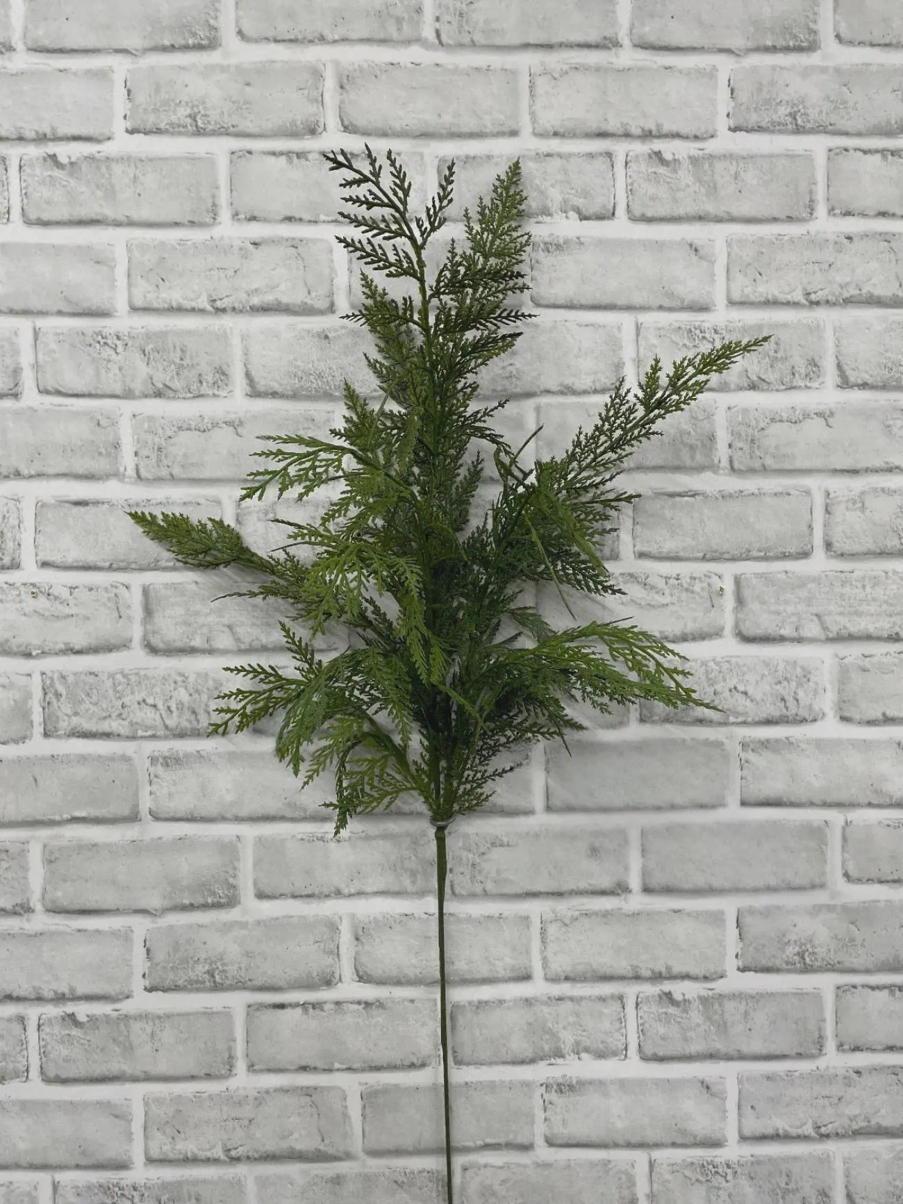 33" Real Touch Cypress Spray, Faux Winter Cypress Branch, Christmas Greenery Tall Floral Stem, Luxury Large Evergreen Vase Filler Design