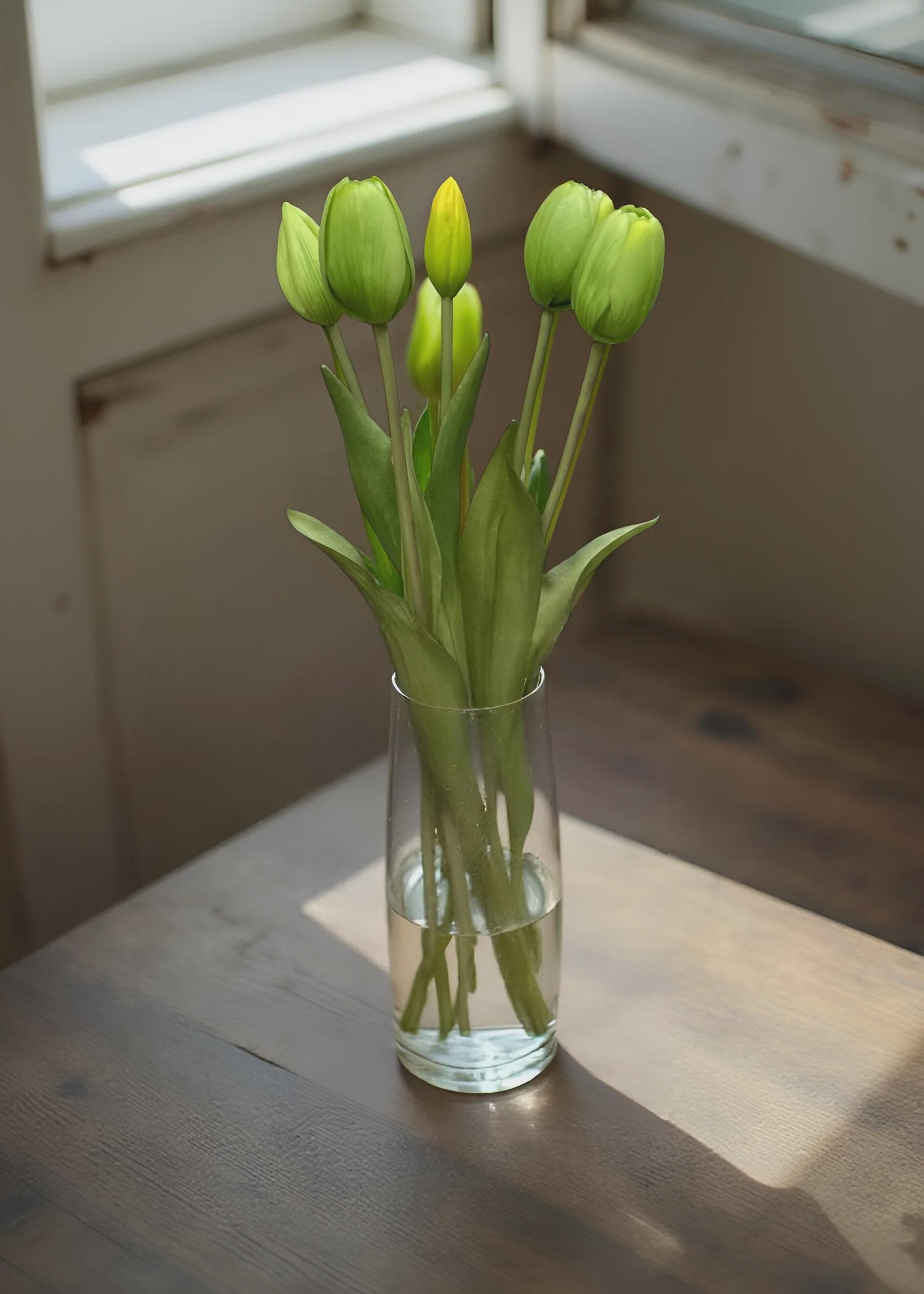 16" Fresh Touch Green Dynasty Purple Tulip/Faux Spray/Autumn Decor/Holiday Decor/Fall Decor/Thanksgiving Decor/Wedding Decor