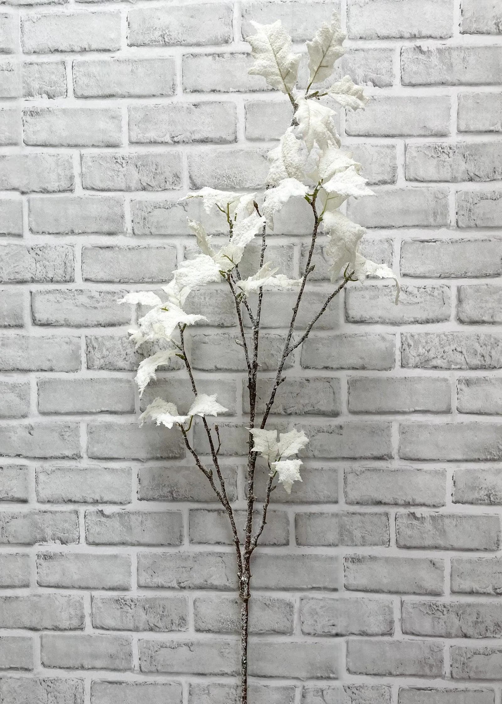44.5" White Snowy Holly Spray/Winter/Christmas Decor/Faux Spray/Autumn Decor/Holiday Decor/Fall Decor/Thanksgiving Decor/Wedding Decor