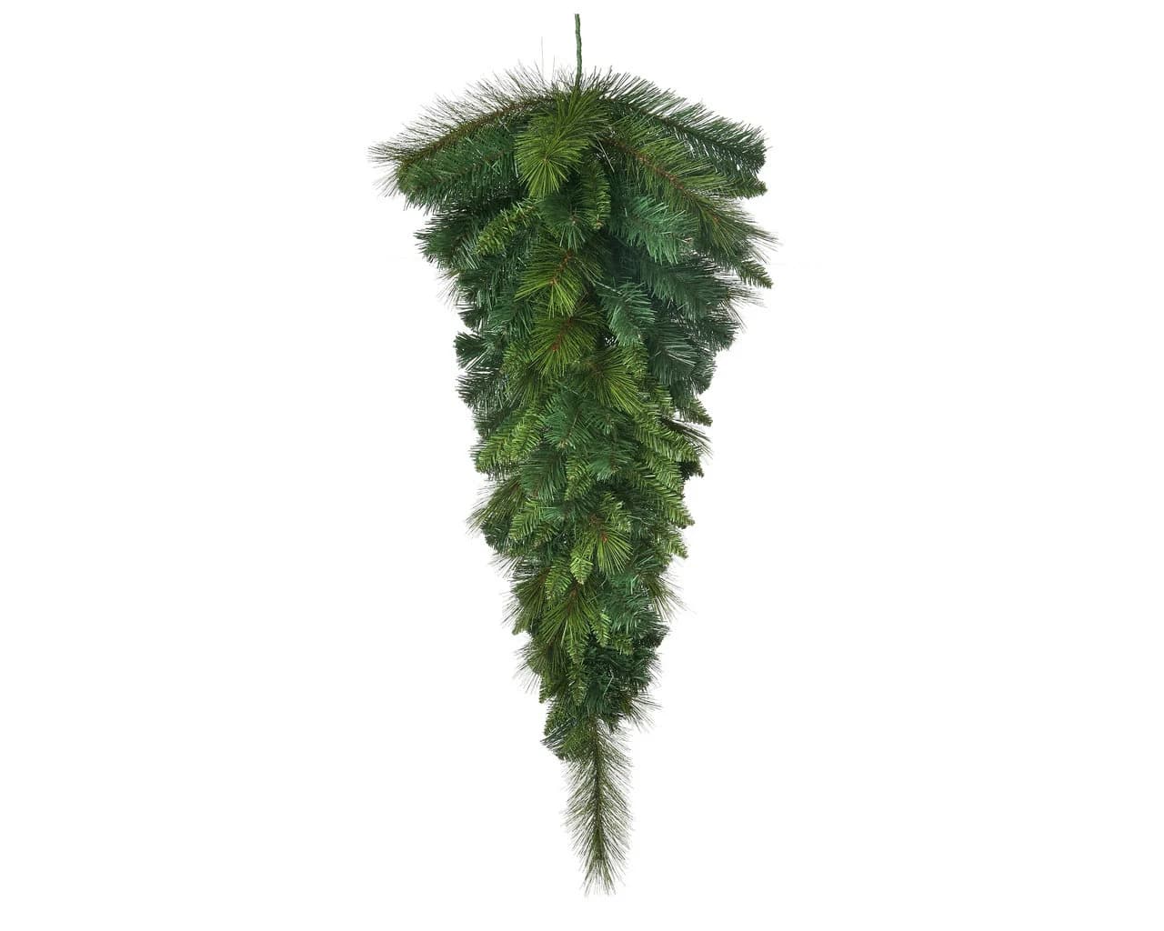 36" Belgium Mix Pine Teardrop/Green Artificial Wreath/Green Wreath/Natural Looking Wreath/Outdoor Wreath/
