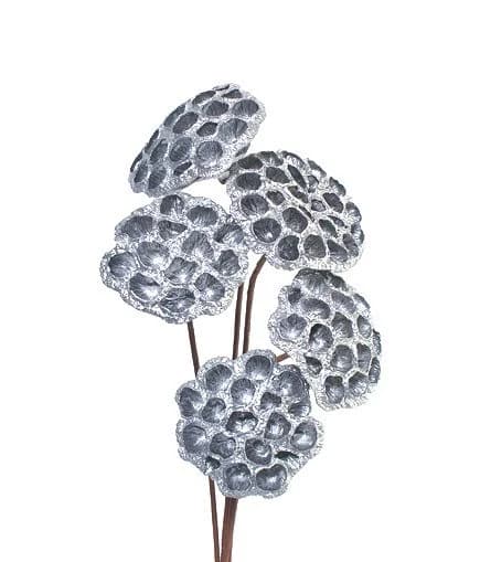 5PC Silver Lotus Pods/Curly Twigs/Branches/Centerpiece decor/ Decoration Branches/Gold Branches/Glitter Branches/Silver Branches