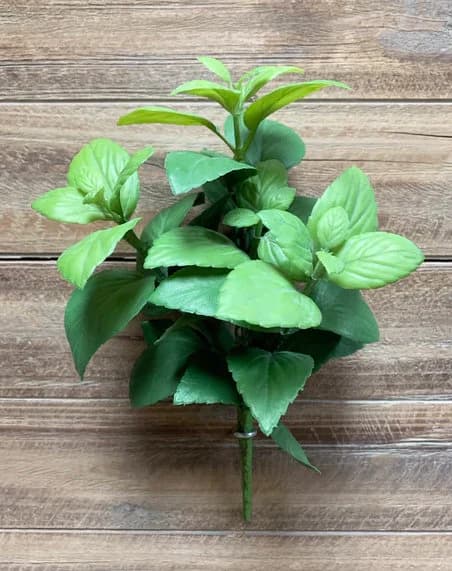 12" Green Mint Leaf Bush/Sprays/Greenery/Succulents/Terrarium Decor/Wedding Centerpieces/Home Decor/Faux Flowers