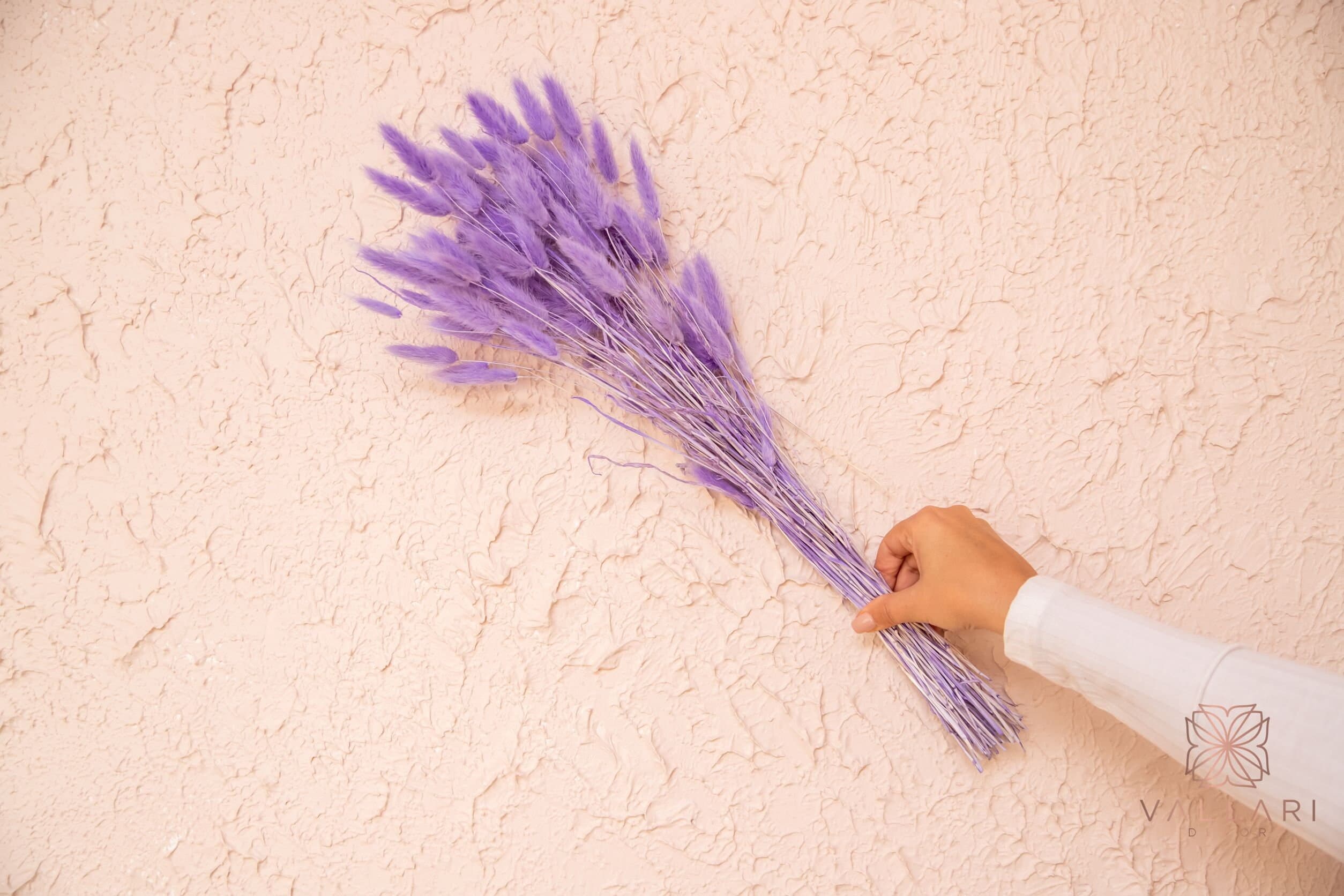 90pc Mauve Bunnytails/Home Decor/ Rustic Wedding Decor/Dried Bunny Tail/ Ivory Pampas/ Natural Pampas/ 2.5ft Long Pampas