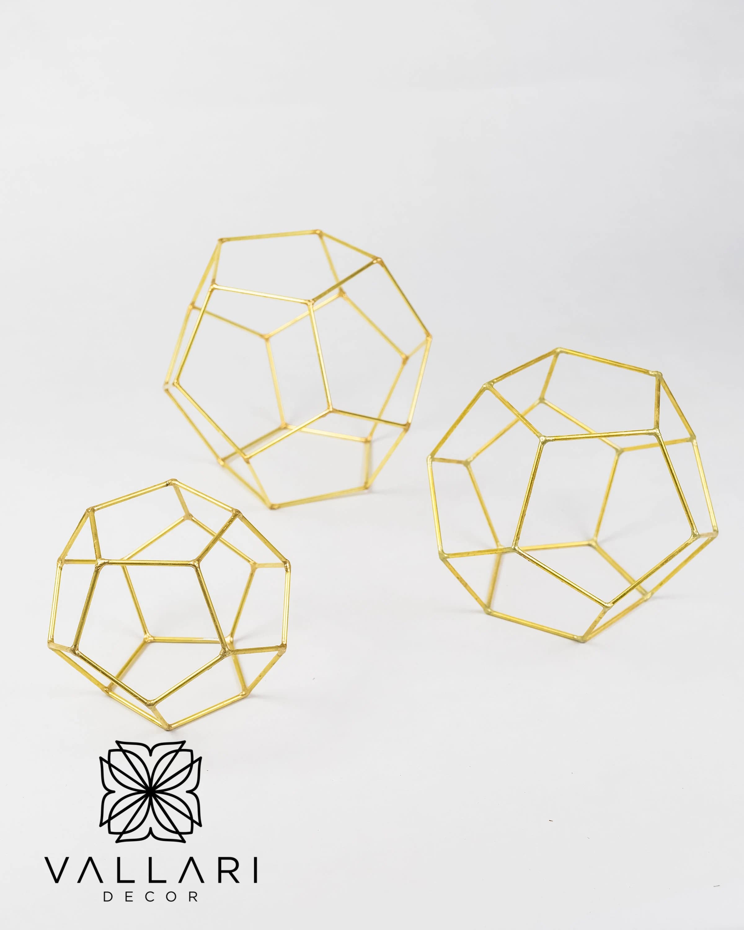 Soccer Glass-less Terrarium/Terrarium Frame/Triangle Geometric Terrarium/ Wedding Table Decor/ Terrarium Gift/ Terrarium Centerpiece