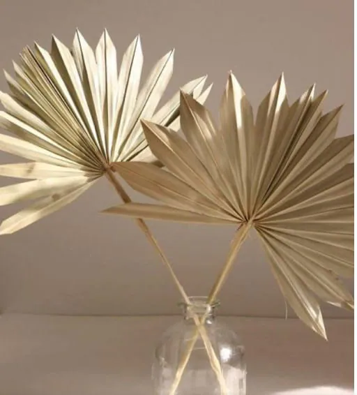Sun Palms 1-6pc - 10-16"/Natural/Gold/Silver/Home Decor/Vase Decor/Centerpiece Wedding Decor/Natural Palms/Fan