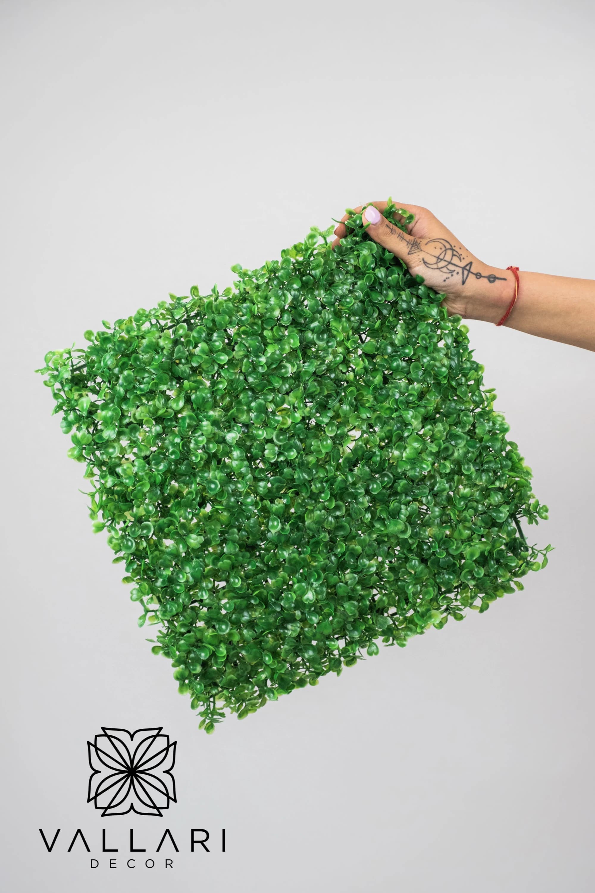 12" Green Boxwood Flower Panel/ Wedding decor/ Floral decor/ Flower wall/ Event decor/ Floral wall panel