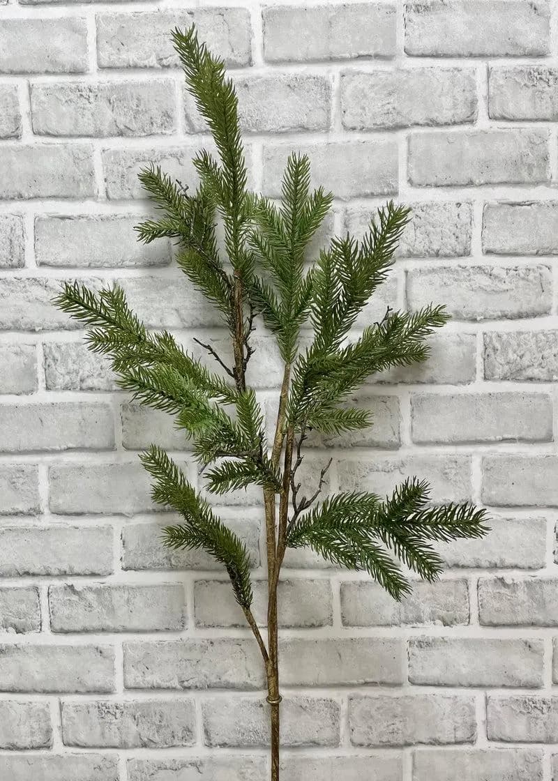 40" Fresh Touch Spruce Stem/Holiday Season/White Winte/Spray/Fall/Red Berry/Faux/Autumn Decor/Holiday Decor/Fall Decor/Table Decor