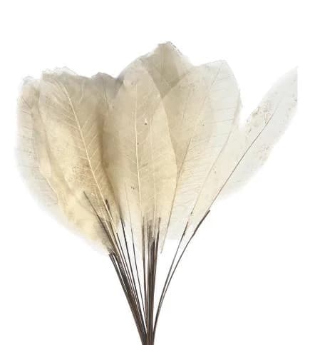 Large Bleached Skeleton Leaves/filler decor/faux filler/ Home Decor/VaseDecor/Centerpiece Decor/Faux Flowers/Silk Flowers/Flower Bouquet