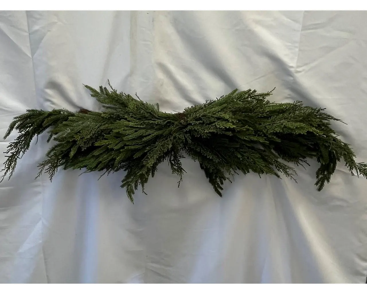 4FT Real Touch Norfolk & Cedar Swag/Candle Decor/Table Decor/Centrepiece Decor/Christmas Table Decor/Pine Centrepiece