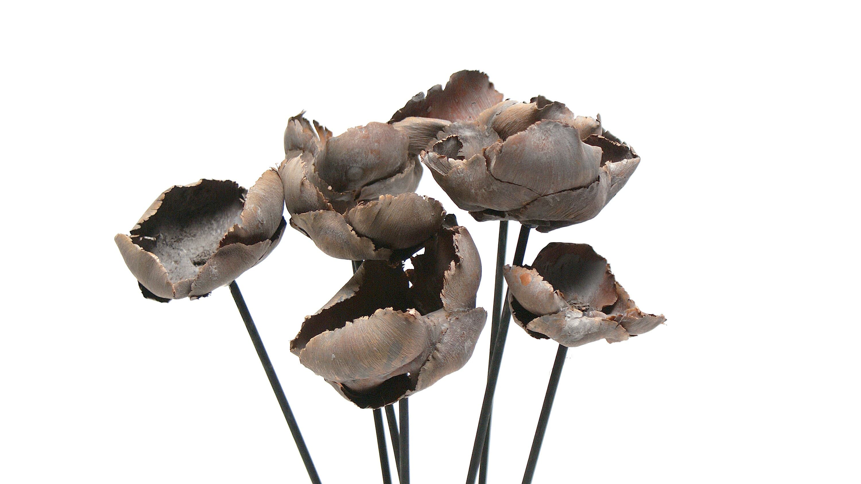 7PC Grey Wash Palm Cups/Curly Twigs/Branches/Centerpiece decor/ Decoration Branches/Gold Branches/Glitter Branches/Silver Branches