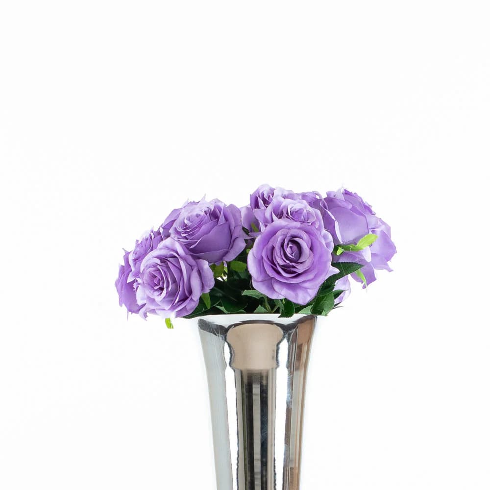 Light Purple Rose Flower Bouquet/Demurf Rose Bush/Faux Flowers/Mutiple sizes/Aisle decor/ Centerpiece/Home Decor/Yellow Flowers/Roses