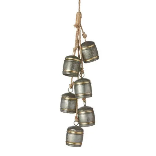 24" Silver & Gold Metal Bells/Christmas Tree Ornament/Tree Topper/Ornaments/Tree Decoration/Xmas Decor/Xmas Tree Decor/Holiday Season