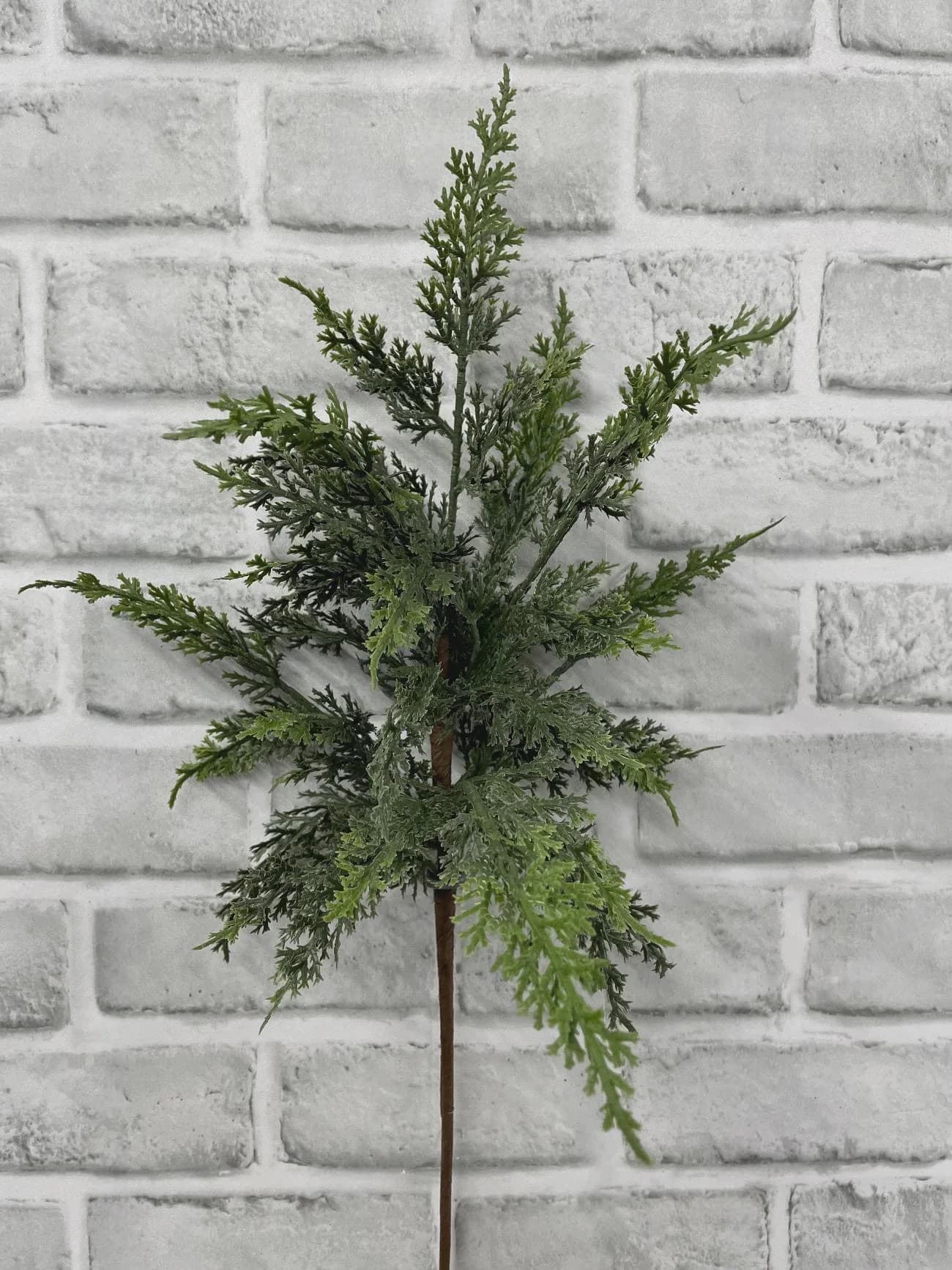 21" Fresh Touch Eastern Red Cedar Branch, Faux Christmas Greenery, Real Touch Winter Cedar Spray, Holiday Florals, Christmas Tree Filler