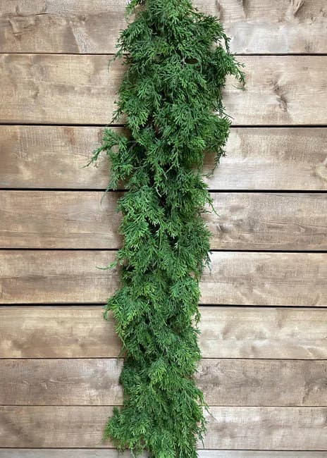 68" Fresh Touch Northern White Cedar Garland/Garlands/Wedding Centerpieces/Home Decor/Faux Vines/Silk Vines/Garlands