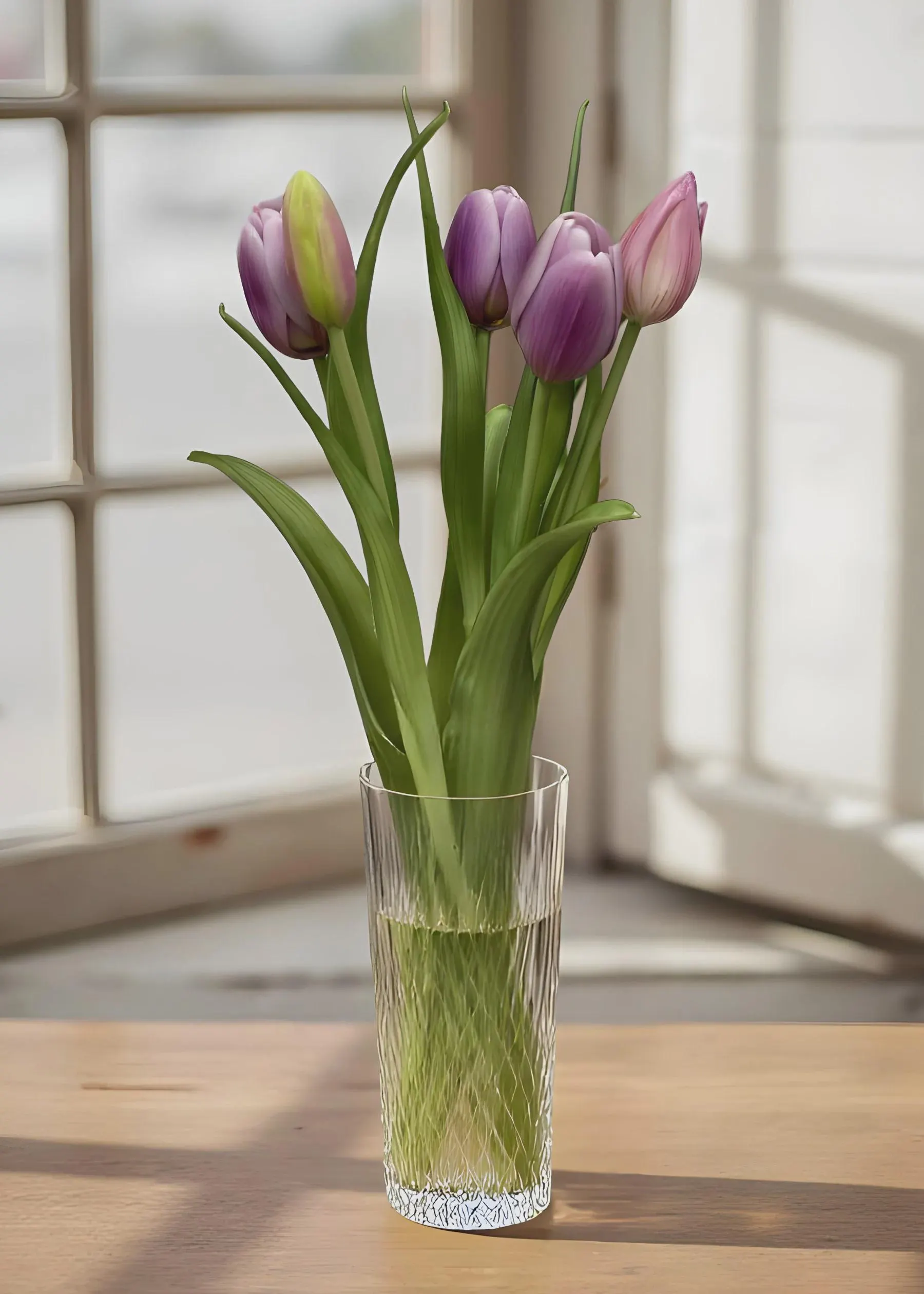 16" Fresh Touch Lavender Dynasty Purple Tulip/Faux Spray/Autumn Decor/Holiday Decor/Fall Decor/Thanksgiving Decor/Wedding Decor
