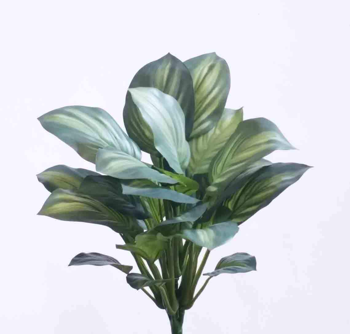 18" Variegated Hosta Bush/Faux Spray/Autumn Decor/Holiday Decor/Fall Decor/Thanksgiving Decor/Wedding Decor