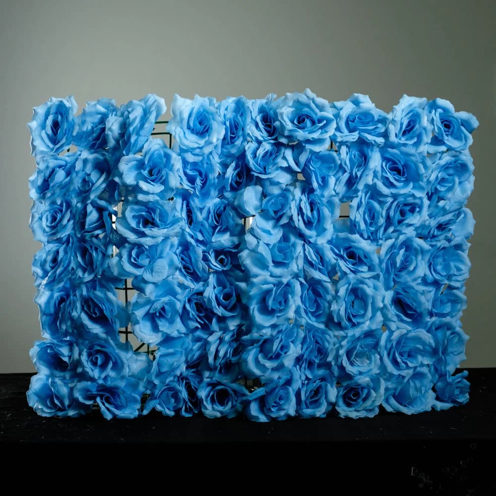 Blue Rose Flower Panel/ Wedding decor/ Floral decor/ Flower wall/ Event decor/ Floral wall panel