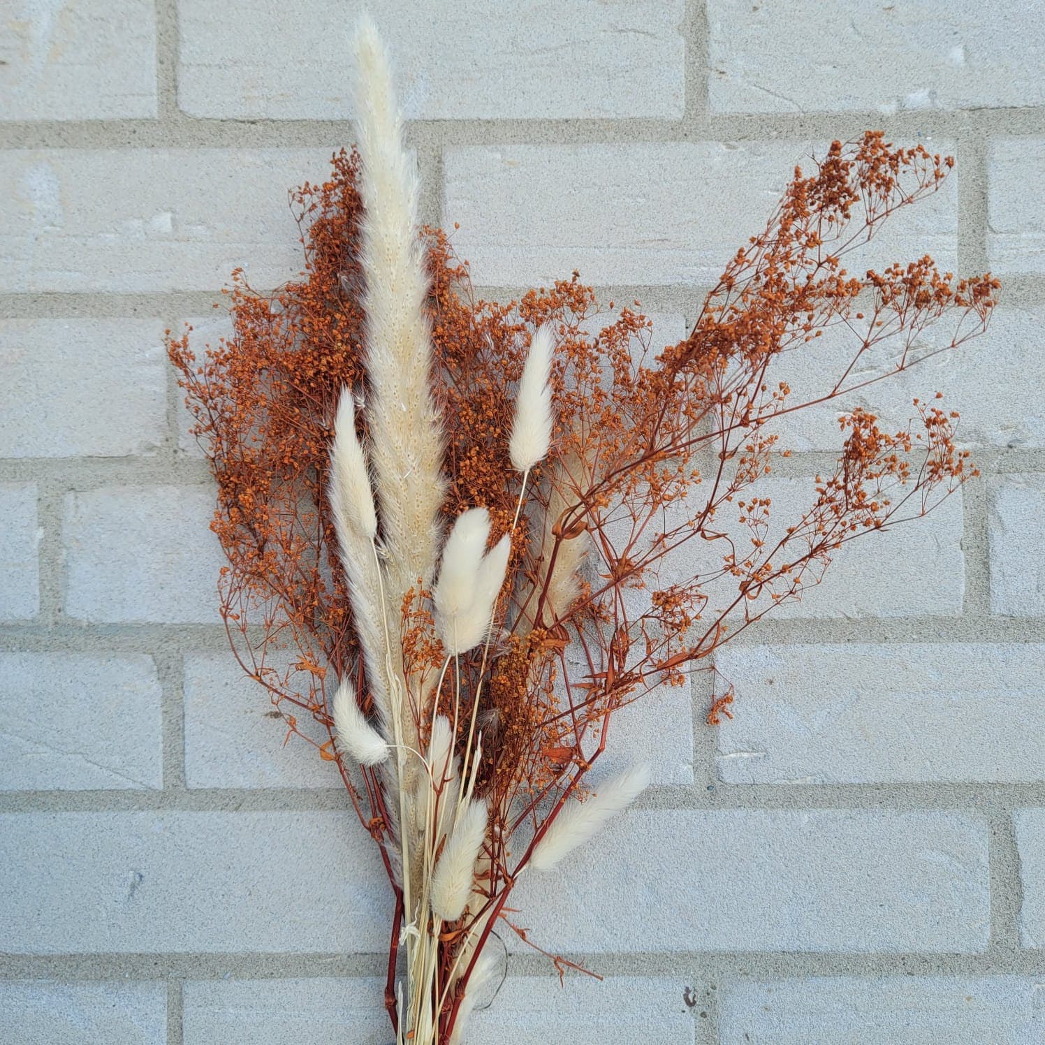 DRIED Autumn Baby Breath Floral Bouquet/25"/Floral Bouquet/Dried Floral/Dried Pampas/Pampas Bouquet Decor /Boho Pampas/Boho Bouquet/Floral