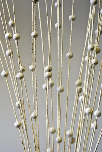32" White Sparkle Pearl Bamboo Sticks/Rustic Decor/Home Decoration/Home Decor/Bamboo Sticks/Winter Wedding/Wedding Centrepiece