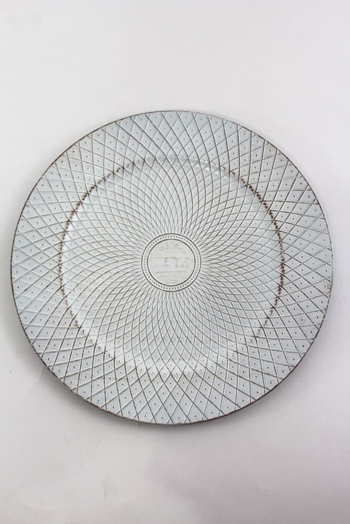 13" Acrylic Charger Plate/Plates/Wedding Decor/Home Decor/Dinner Party/Antique Theme/Antique Dinner Theme/Gatsby Theme/Dining Decor/Dinner