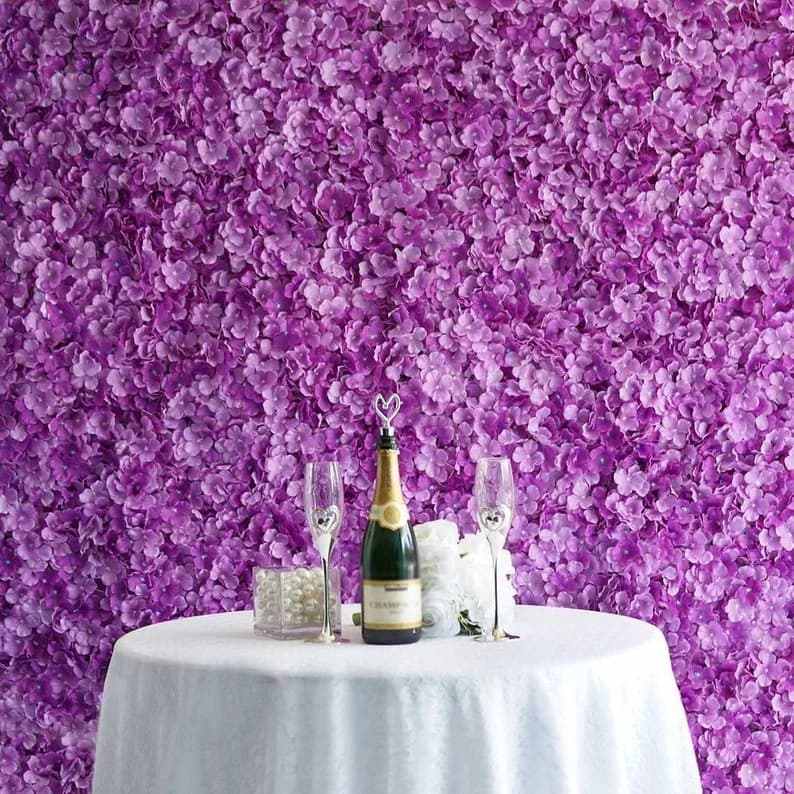 Purple/Pink/White/Coral/Light Yellow/Red Hydrangea Flower Panel/ Wedding decor/ Floral decor/ Flower wall/ Event decor/ Floral wall panel