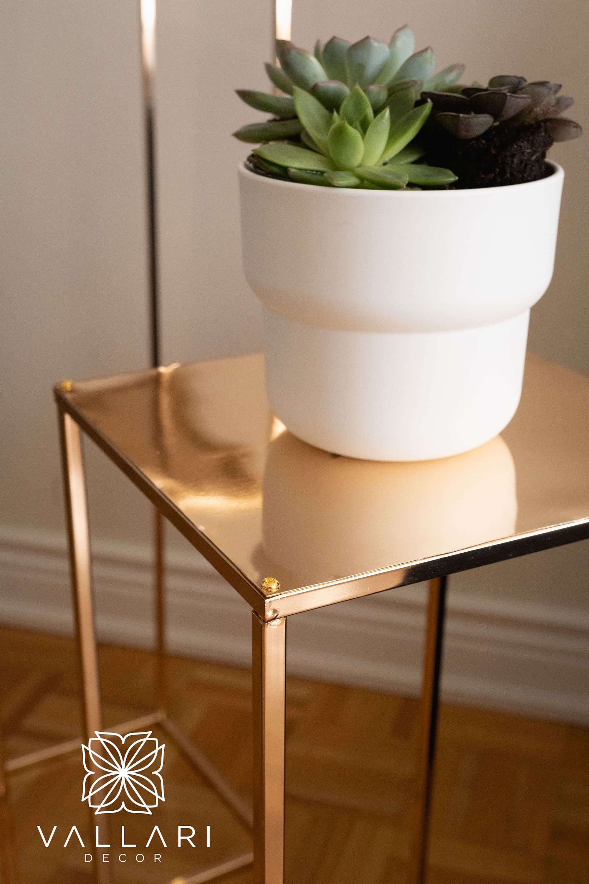 Modern Plant Stand Rectangle Stand Metal Gold Geometric Vase/Metal Frame/ Tall Stand/ Four Rod Stand/Metal Vase/ Metal Vase/Metal Riser