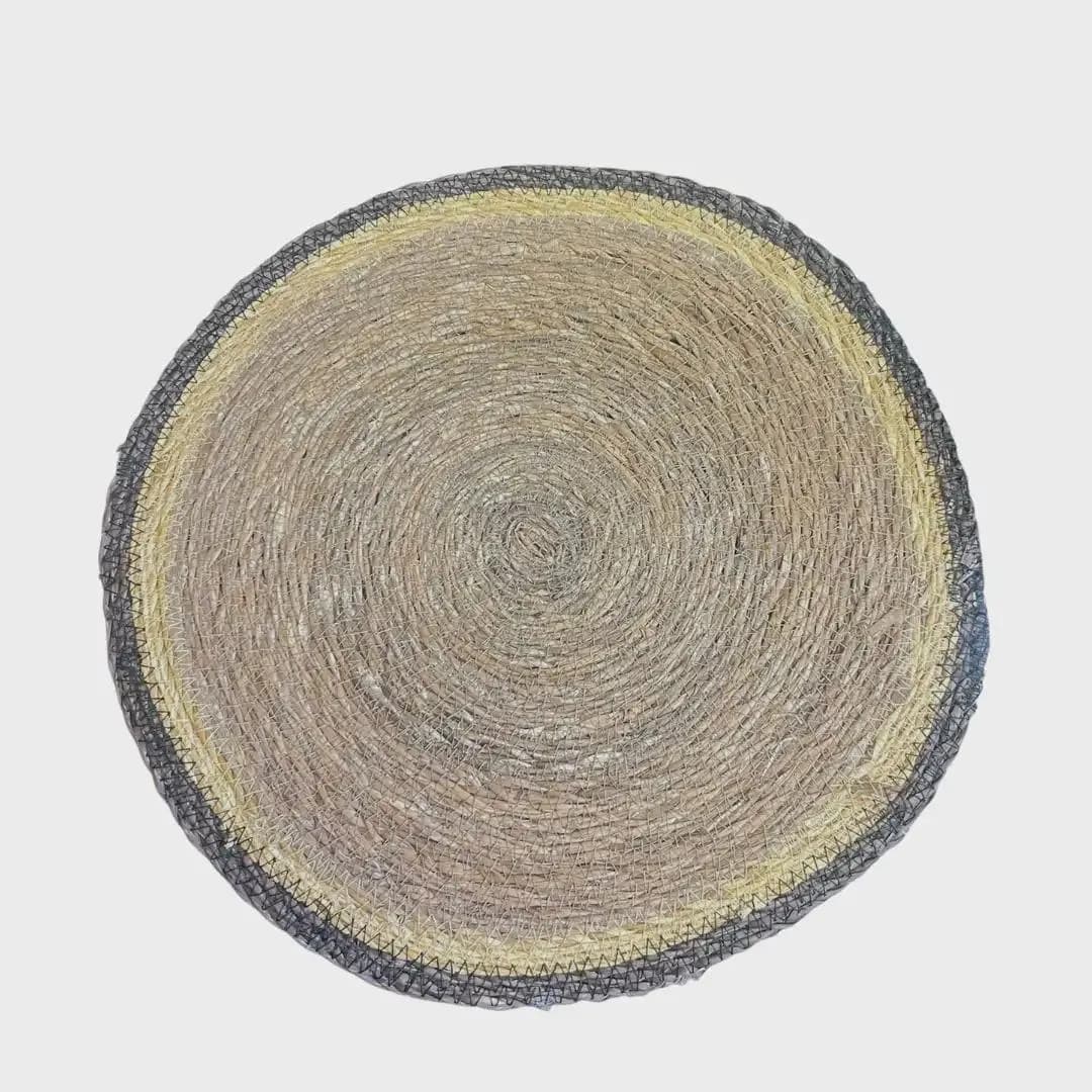14.57" Sea Grass Round Placemat/HomeDecor/Table Decor/Centerpiece decor/ Decoration Branches/Gold Branches/Glitter Branches/Silver Branche