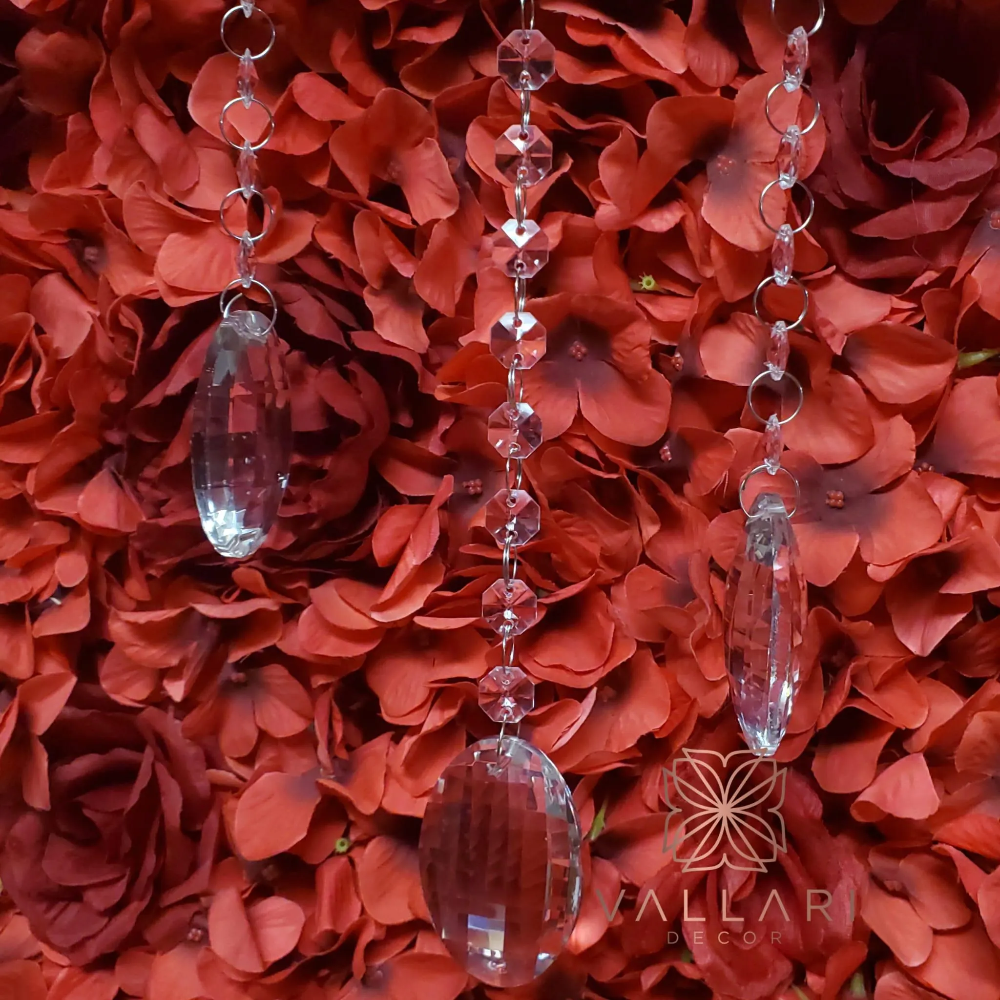 10pcs Glass Pendants/Crystal look/Hanging Garlands/ Pendants with Chain/ Clear Gems / Christmas Ornaments/ Centerpiece Jewels