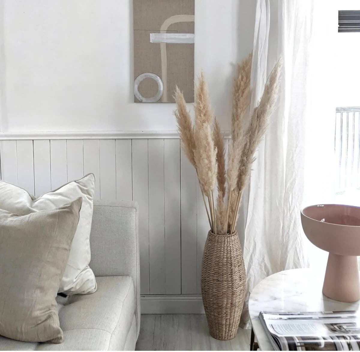 New 1 Piece Natural Pampas Grass/Assorted Sizes/Home Decor/Rustic Wedding Decor/ Brown Pampas/ Ivory Pampas/ Natural Pampas/