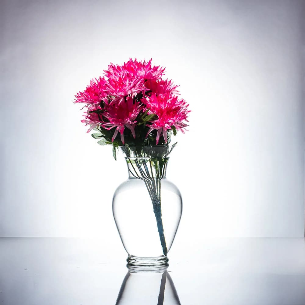 Fuji Mum Bush/Pink Mums/ Orange Mums /Wedding Centerpieces/Home Decor/Faux Flowers/Silk Flowers/Flower Bouquet