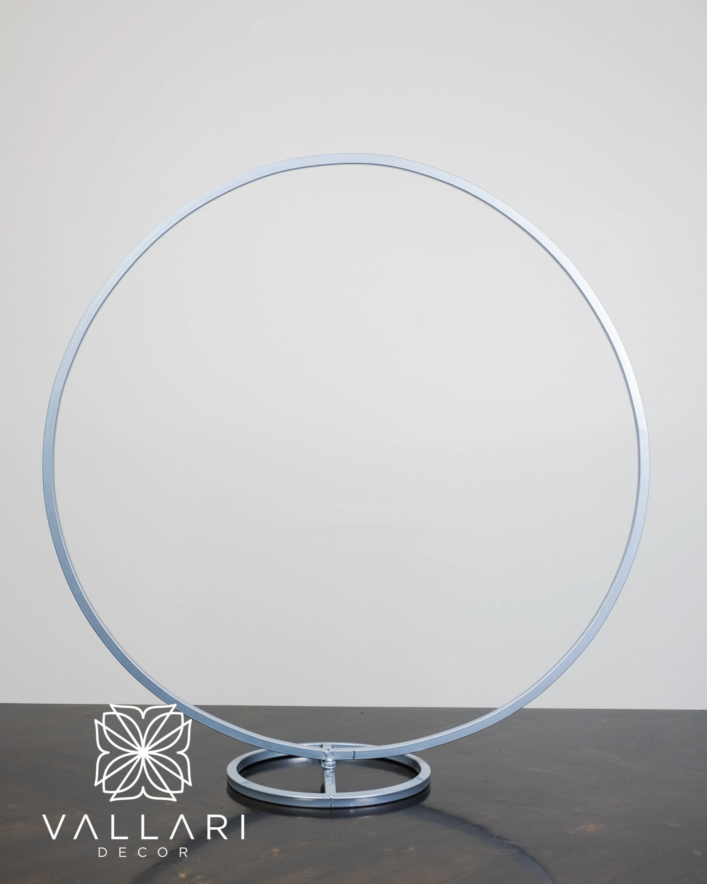 31" Silver Circular Stand Metal Gold Geometric Vase/Metal Frame/ Tall Stand/Metal Vase/ Metal Vase/Metal Riser/ Oval Centerpiece