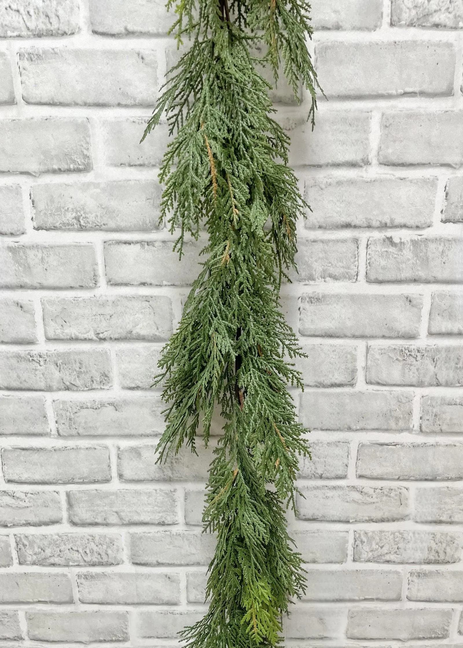48" Fresh Touch Northern White Cedar Garland/Garlands/Wedding Centerpieces/Home Decor/Faux Vines/Silk Vines/Garlands