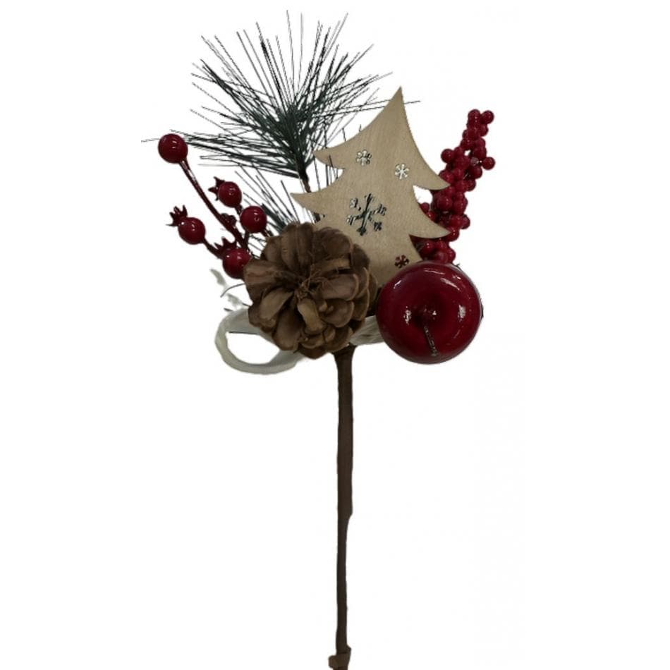 10" Pinecone, Tree & Apple Spray/Sprays/Wedding Decor/Holiday Decor/Fall Decor/Table Decor/Cedar Spray/Natural Spray/DIY Craft/Holiday DIY