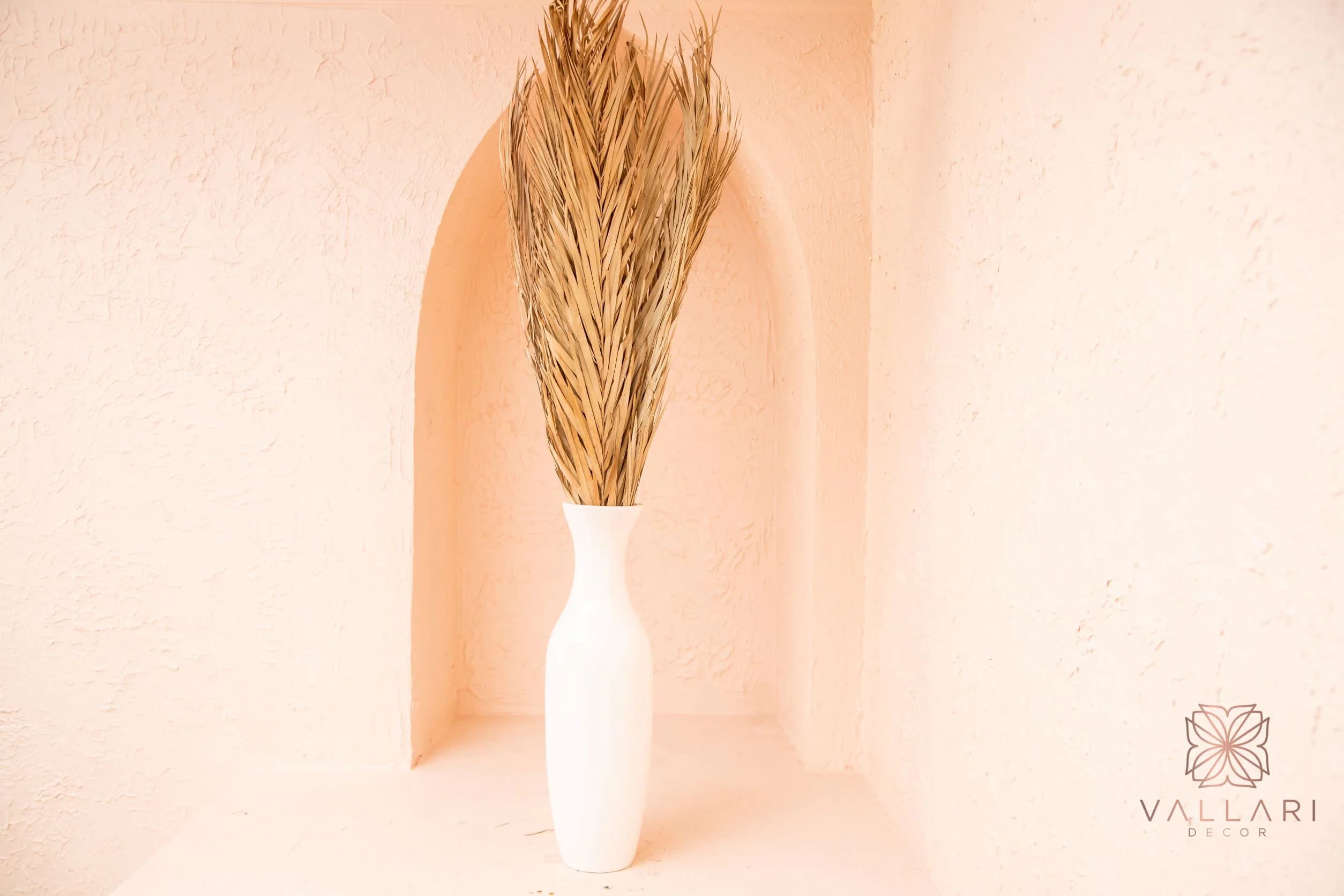 5PC 3.5-4 FT Tall Brushed Gold Palm Leaf/Branches/Centerpiece decor/GreeneryPalm Leaves Palm Bundle/Tropical Decor/Summer Wedding/Sago Palms