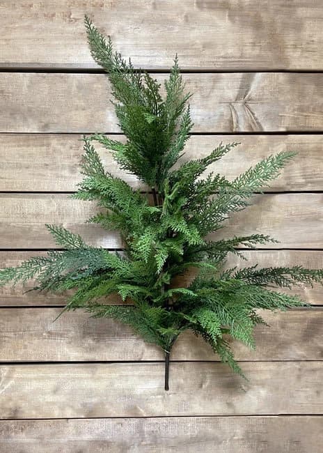 35" Dark Green Fresh Touch Sequoia Cypress Spray/Sprays/Fall Sprays/Red Berry/Faux Spray/Autumn Decor/Holiday Decor/Fall Decor/Table Decor