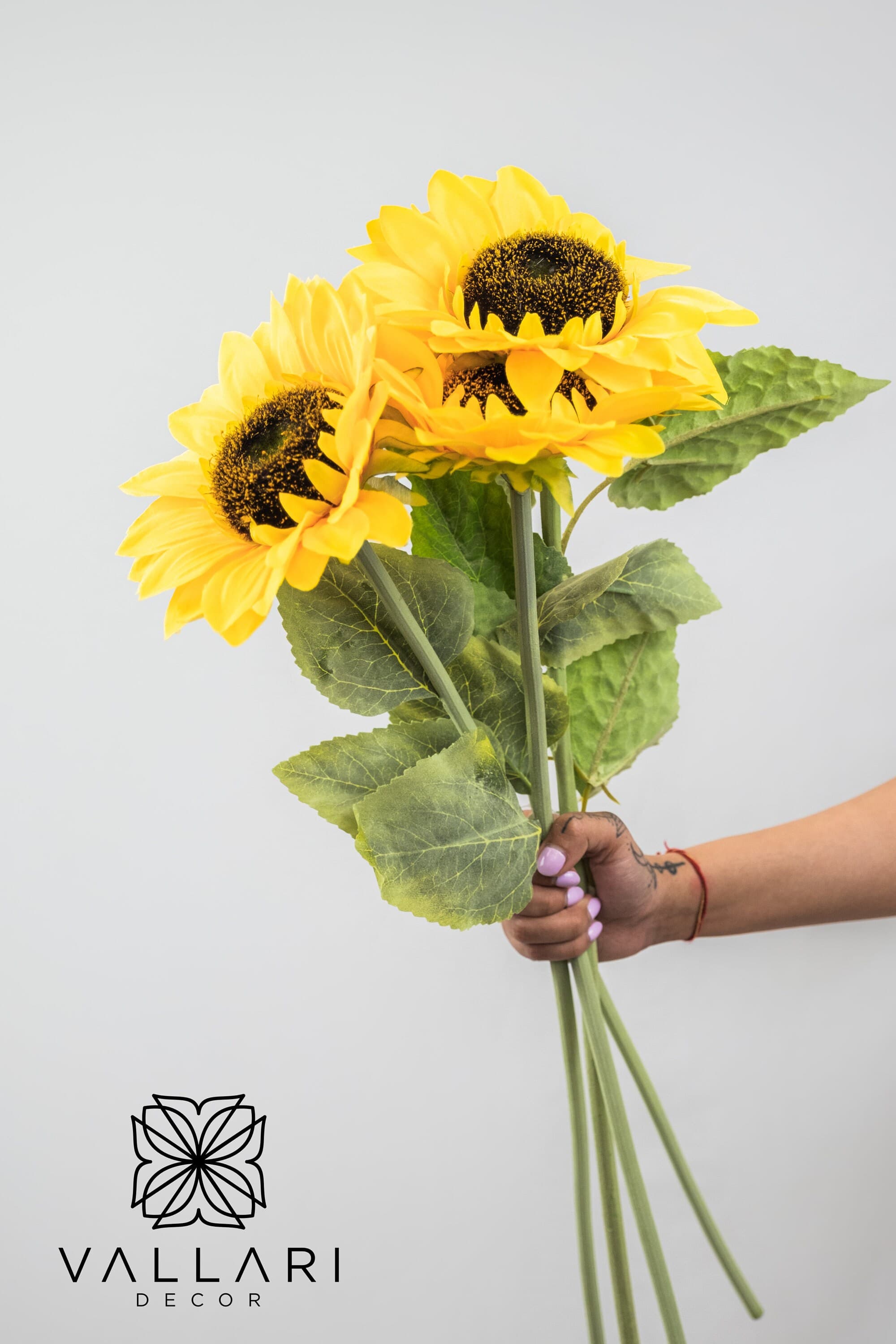 24" SUNFLOWER Stem/Floral Wedding/Greenery/Wedding Centerpieces/Home Decor/Faux Vines/Silk Vines/Garlands