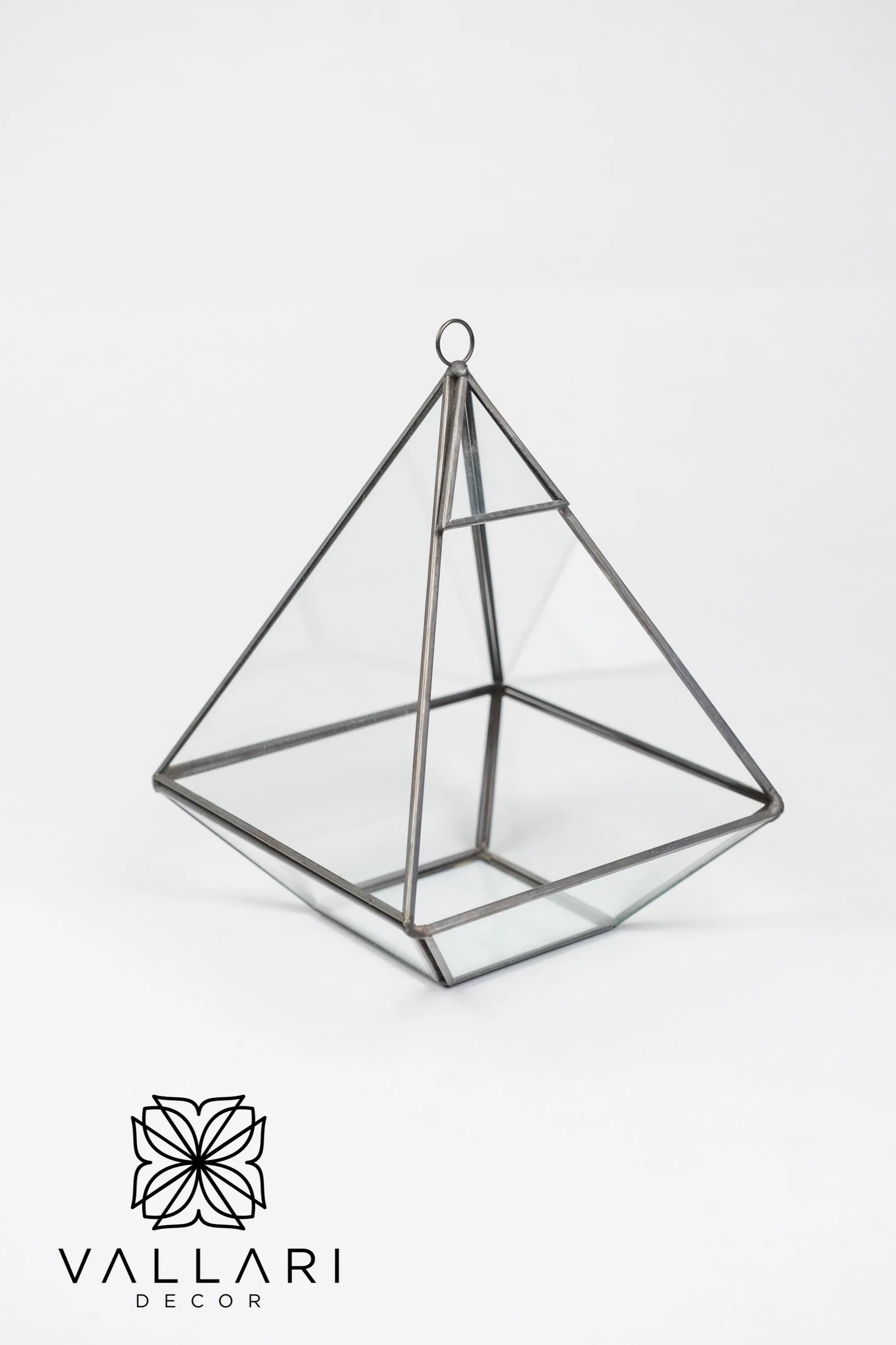 BLACK TRIANGLE Glass Geometric Terrarium/ Wedding Table Decor/ Succulent Planter/Air Plants Glass Vase/Terrarium Kit/ Terrarium Gift/
