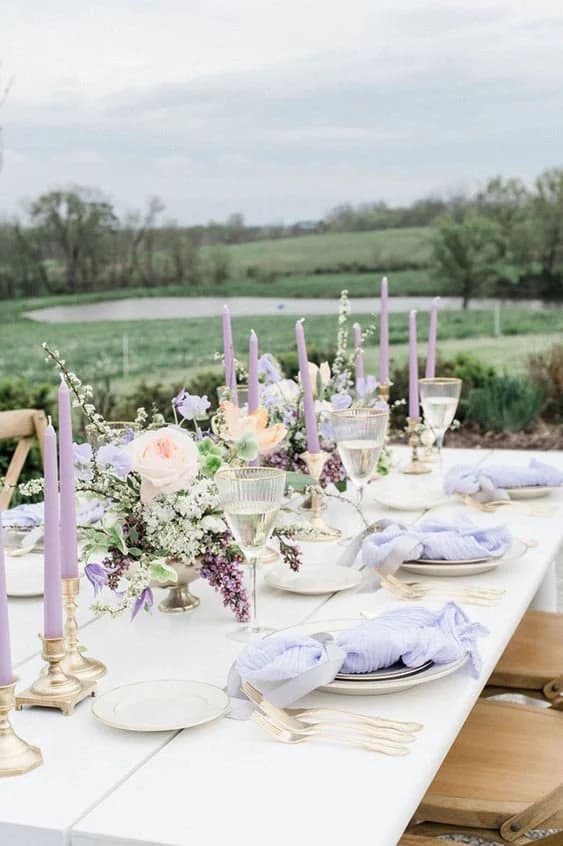 1-3-12pc Lavender Taper Candles/ 10"/ Centerpieces/ Vases/ Table Decorations/ Long Candles/Tall Candles/Blush Pink/Light Pink