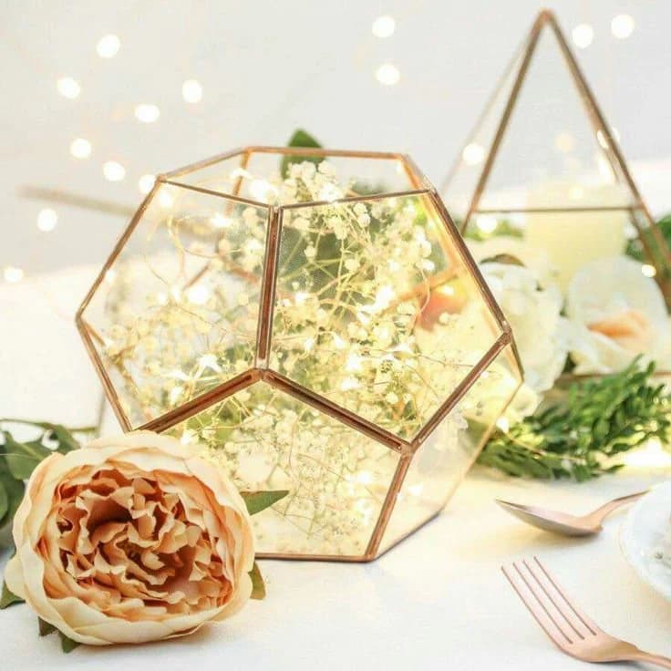 Glass Geometric Terrarium/Wedding Table Decor/Succulent Planter/Air Plants Glass Vase/Terrarium Kit/Terrarium Gift/Terrarium Centerpiece