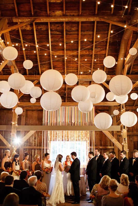 50 Round Chinese White Paper Lantern DIY KITS for Wedding Party Event Sky Decoration Light Kit